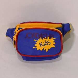 Vintage 90's Jordache Kids Vinyl Fanny Pack Primary Colors Red, Blue, Yellow 522